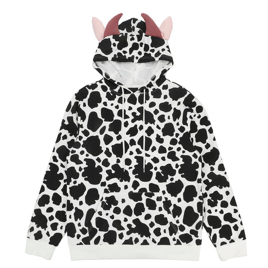 Bioworld Cow - Men's Cosplay Zip Hoodie