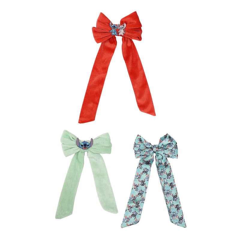 Load image into Gallery viewer, Disney: Lilo &amp; Stitch - Stitch &amp; Angel 3 Piece Hair Bow Clips Set
