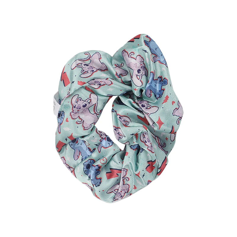 Load image into Gallery viewer, Disney: Lilo &amp; Stitch - Stitch &amp; Angel 3 Piece Printed Fabric Hair Scrunchie Set
