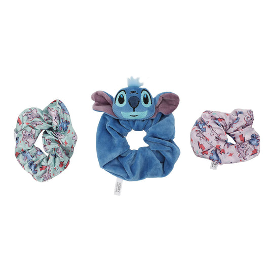 Disney: Lilo & Stitch - Stitch & Angel 3 Piece Printed Fabric Hair Scrunchie Set