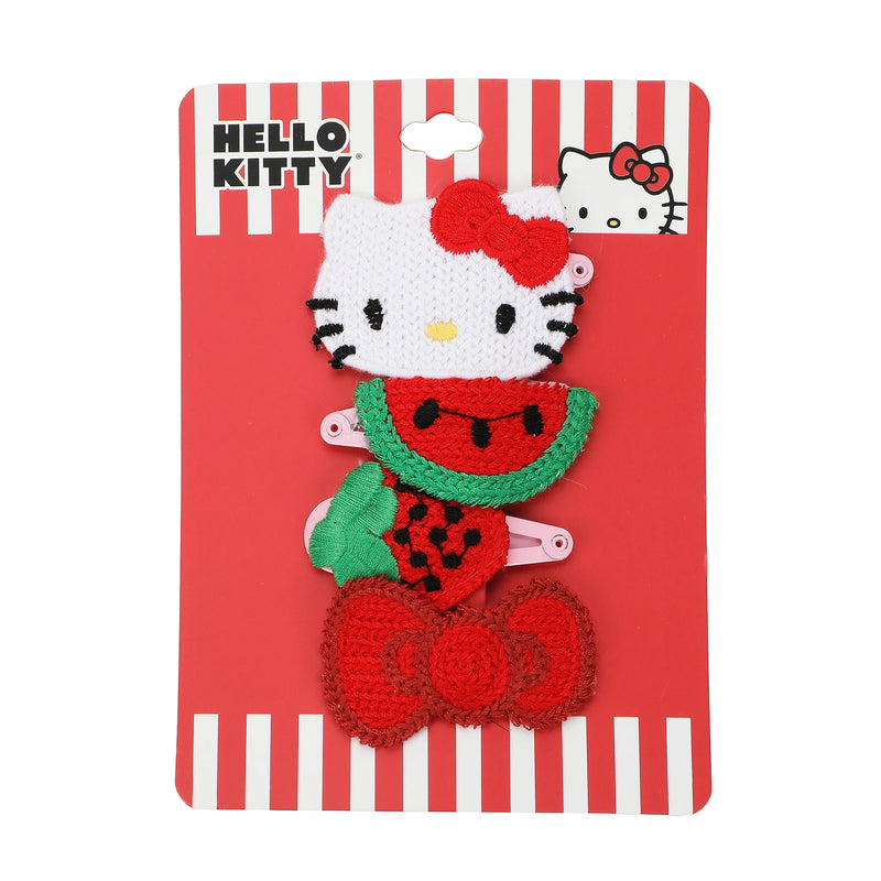 Cargue la imagen en el visor de la galería, Hello Kitty - Hello Kitty &amp; Friends 4 Piece Printed Fabric Hair Clip Set
