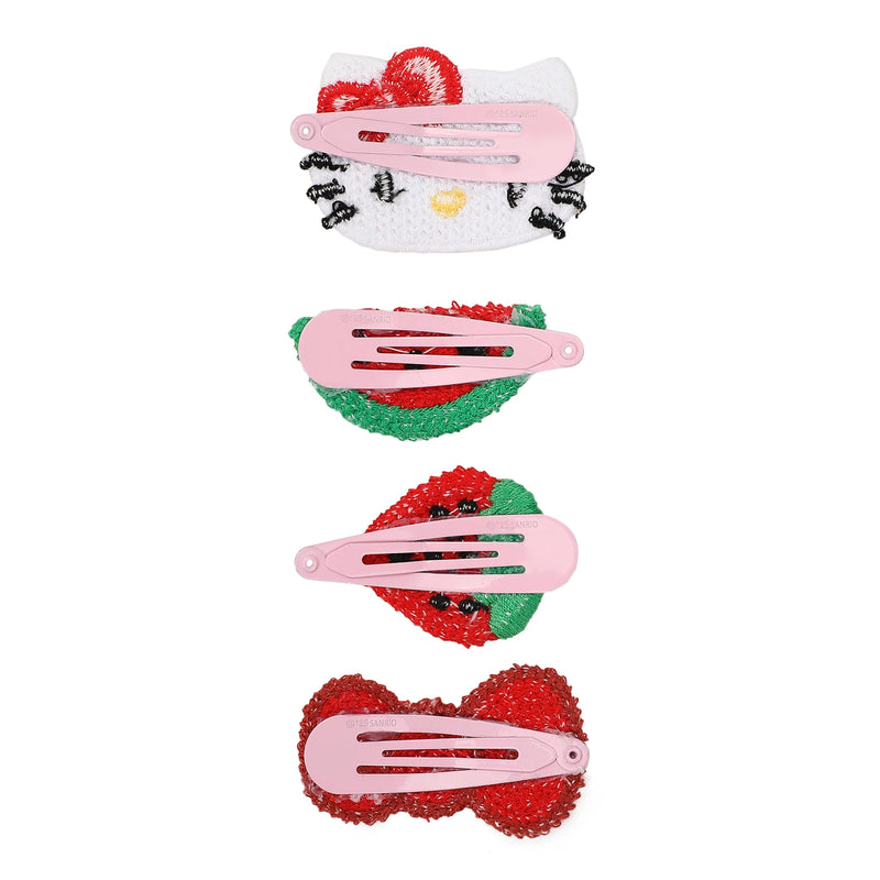 Cargue la imagen en el visor de la galería, Hello Kitty - Hello Kitty &amp; Friends 4 Piece Printed Fabric Hair Clip Set
