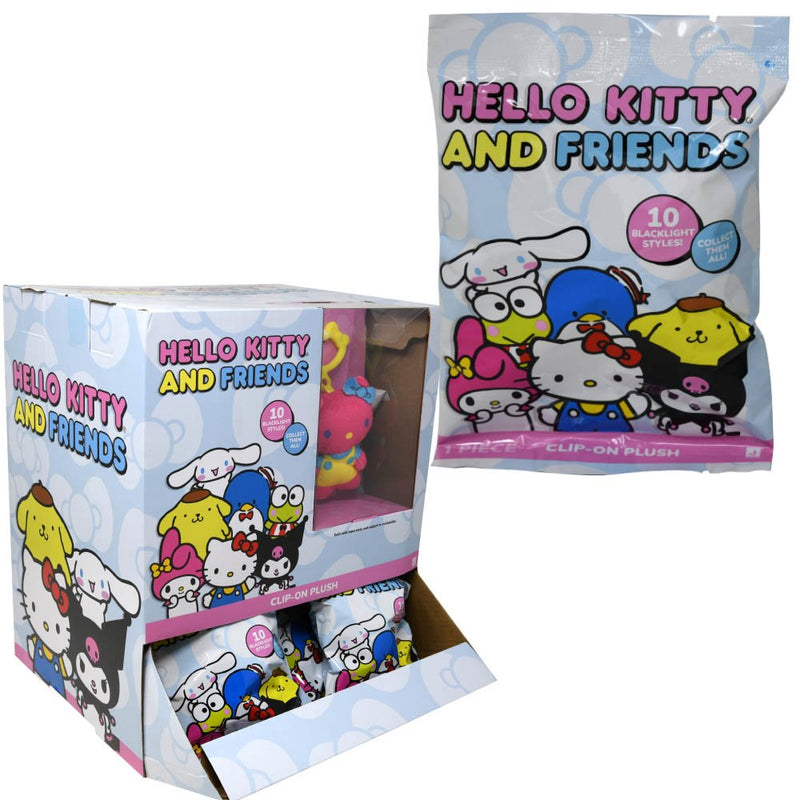 Chargez l&#39;image dans la visionneuse de la galerie, Hello Kitty &amp; Friends - Blacklight Clip-On Plush Blind Bag
