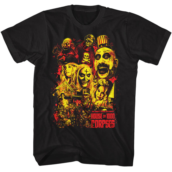 House Of 1000 Corpses - Collage Adult T-Shirt
