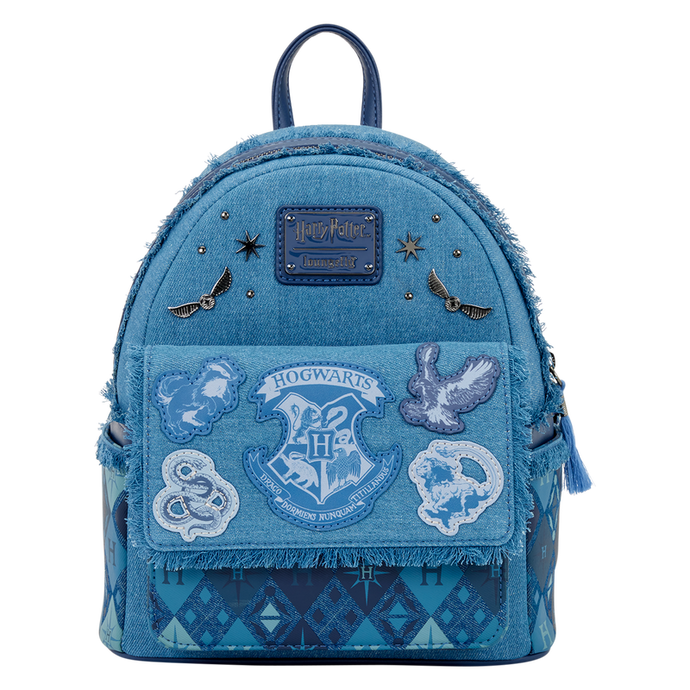 Loungefly Harry Potter - Hogwarts Denim Mini Backpack