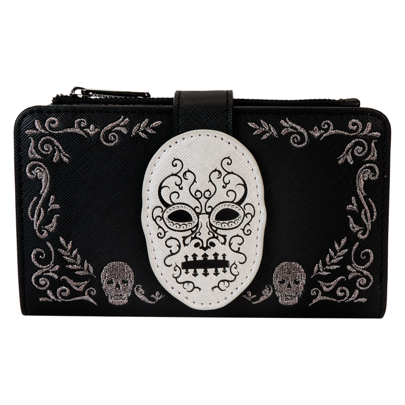 Chargez l&#39;image dans la visionneuse de la galerie, Loungefly Harry Potter  Death Eater Mask Flap Zip Around Wallet
