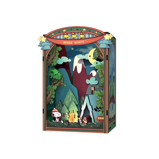 Hands Craft Peanuts - Snoopy’s Beagle Scouts DIY Miniature Book Nook Kit Figure