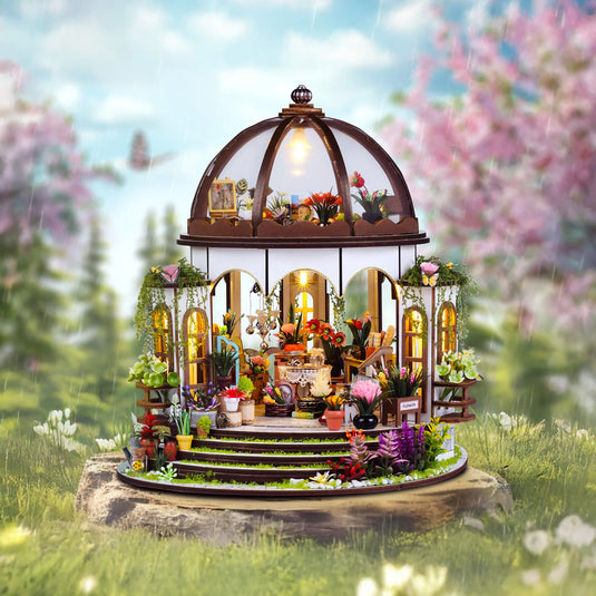 Hands Craft Greenhouse Oasis - DIY Miniature House Figure