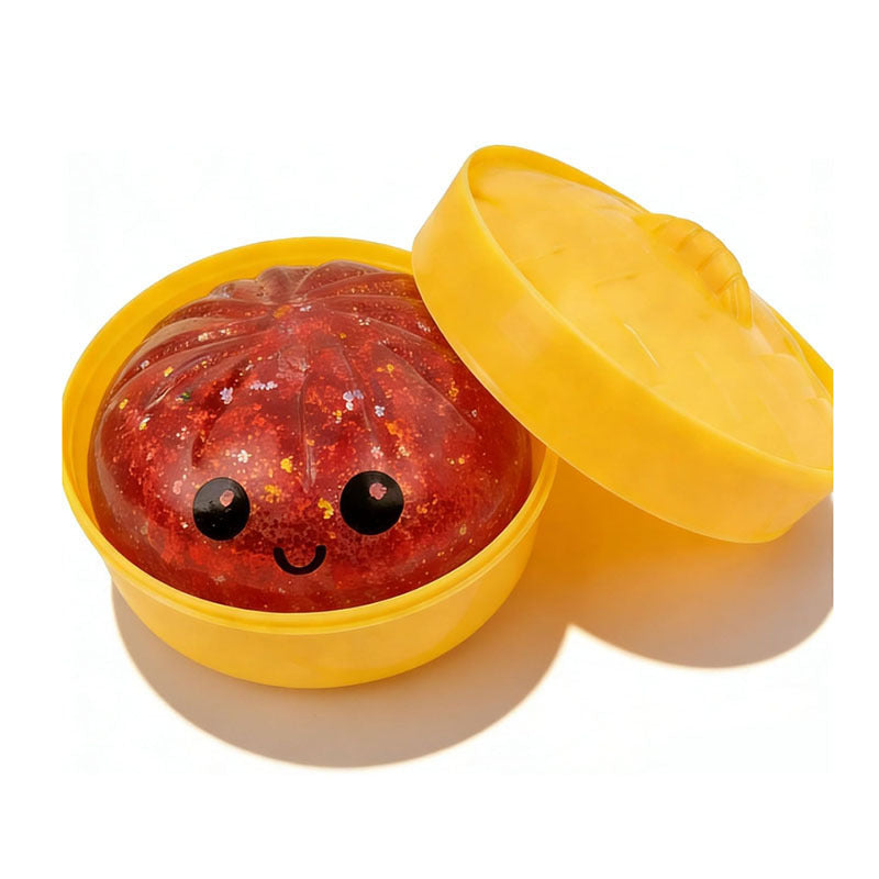 Load image into Gallery viewer, Squishy Dumpling Golden Powder Buns - Mystery 1Pc Sensory Fidget Toy
