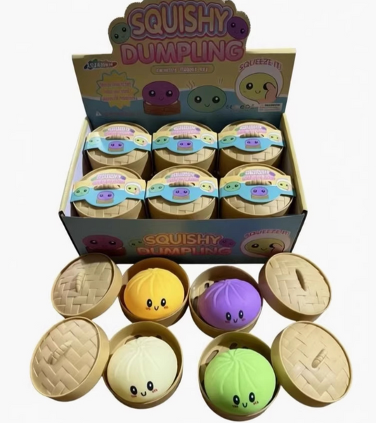 Squishy Dumpling Golden Powder Buns - Mystery 1Pc Sensory Fidget Toy