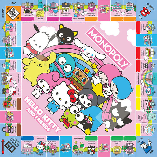 USAopoly Monopoly -  Hello Kitty® & Friends Board Game