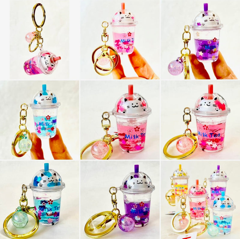 Chargez l&#39;image dans la visionneuse de la galerie, BCmini Liquid Glitter - Floaty Lucky Random Charm Keychain
