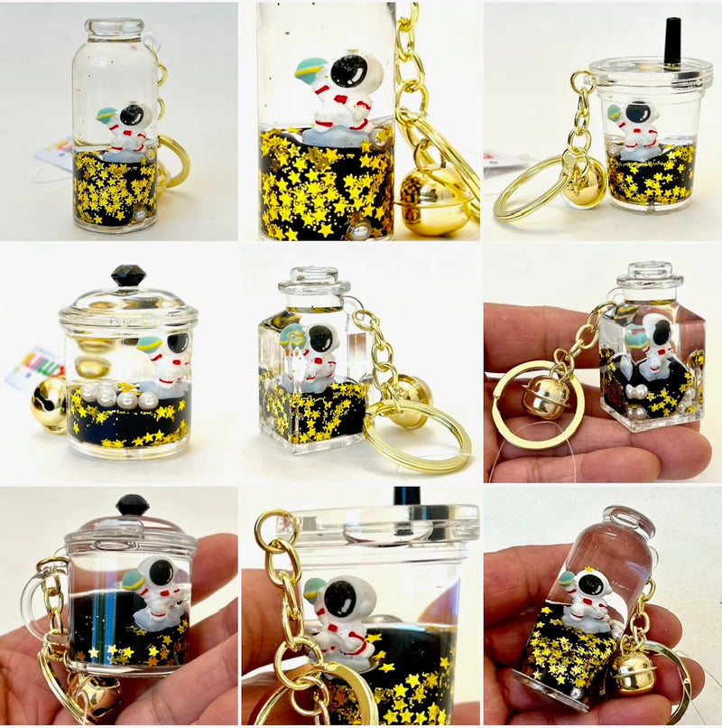 Chargez l&#39;image dans la visionneuse de la galerie, BCmini Liquid Glitter - Floaty Lucky Random Charm Keychain
