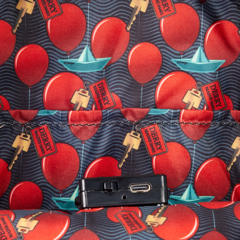 Cargue la imagen en el visor de la galería, Loungefly It Pennywise - Derry Cosplay Light-Up Mini Backpack
