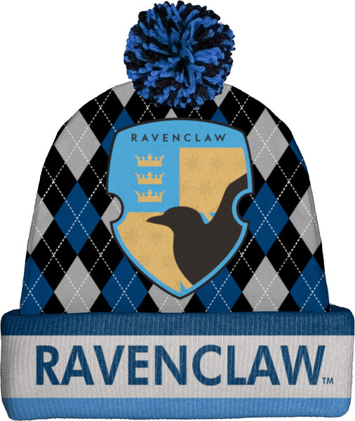 Harry Potter - Hogwarts House Ravenclaw Crest Pom Cuff Beanie