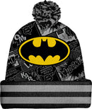 Dc comics - Batman Classic Bat Symbol Crest Pom Cuff Beanie