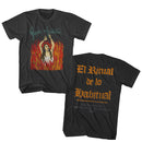 Janes Addiction - El Ritual Black/ Front Print Black T-Shirt