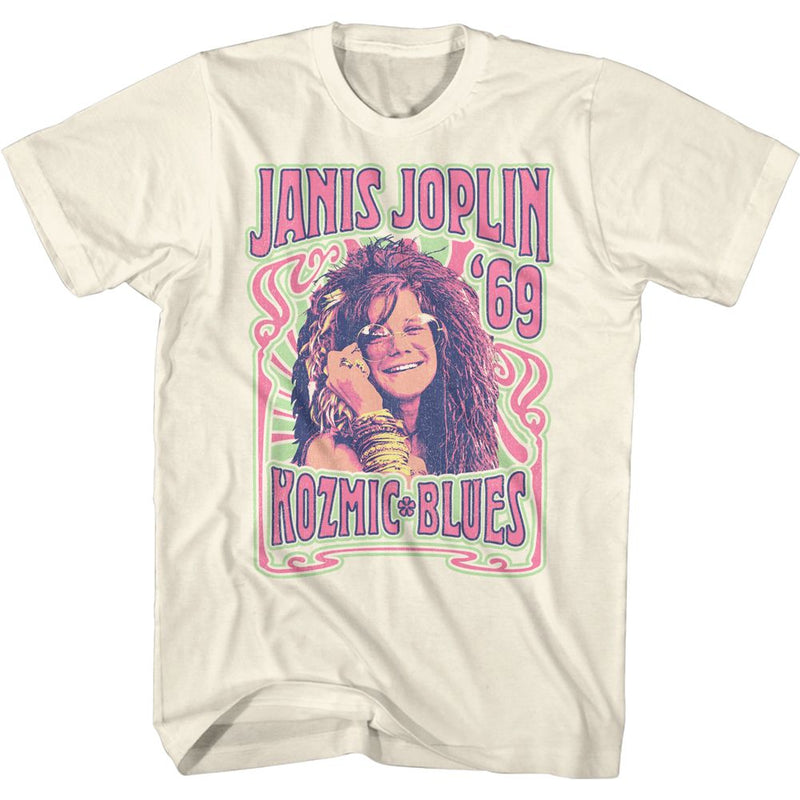 Cargue la imagen en el visor de la galería, Janis Joplin - '69 Kozmic Blues Adult T-Shirt
