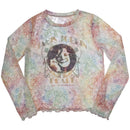 Janis Joplin Pearl Mes Ladies Long Sleeve T-Shirt