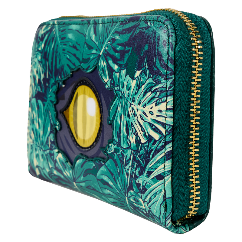 Cargue la imagen en el visor de la galería, Loungefly Universal Jurassic World - Jurassic World Jungle Velociraptor Lenticular Zip Around Wallet
