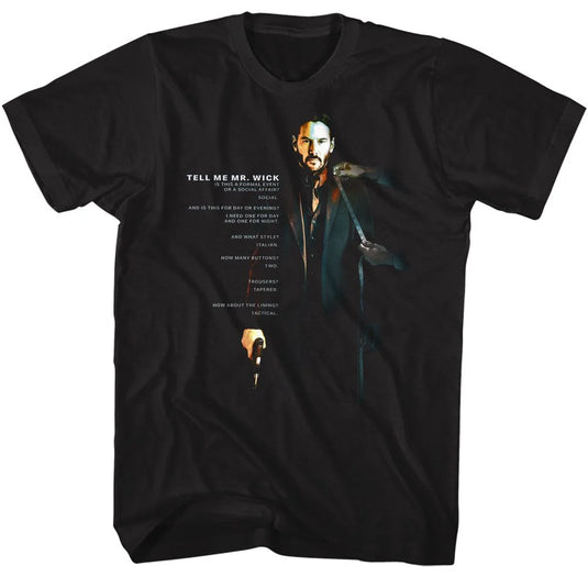 John Wick - Tell Me Black T-Shirt