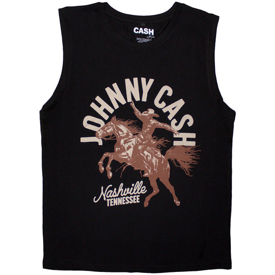 Johnny Cash - Nashville Concert Black Unisex Tank Top
