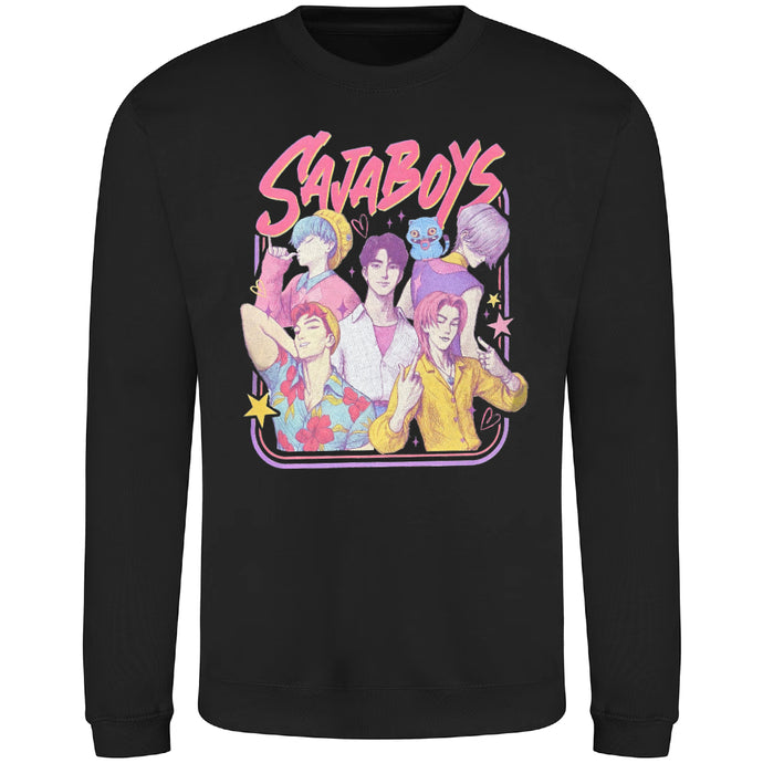 K-Pop Demon Hunters - Sajaboys Youth Black Sweatshirt
