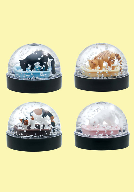 Clever Idiots Inc. Cat Litter Snow Globe 1Pc Random Blind Box