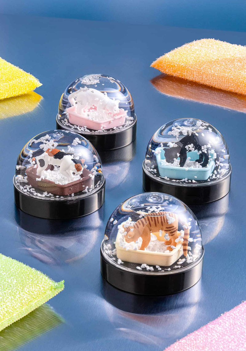 Load image into Gallery viewer, Clever Idiots Inc. Cat Litter Snow Globe 1Pc Random Blind Box

