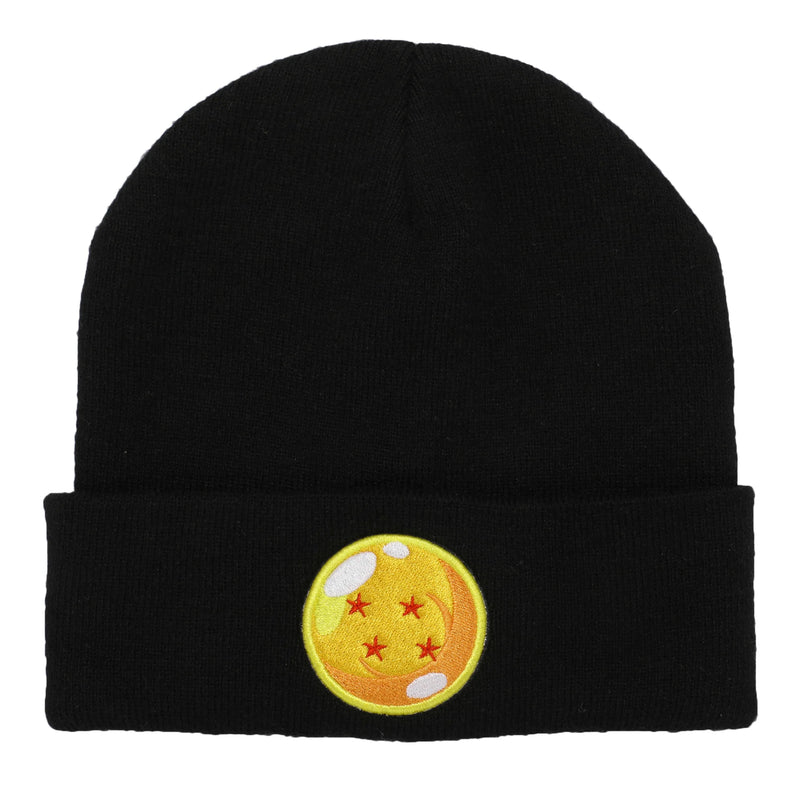 Chargez l'image dans la visionneuse de la galerie, Dragon Ball Z - 4 Star Dragon Ball Black Knit Cuff Beanie
