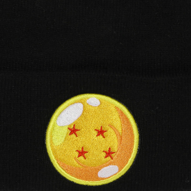 Chargez l'image dans la visionneuse de la galerie, Dragon Ball Z - 4 Star Dragon Ball Black Knit Cuff Beanie
