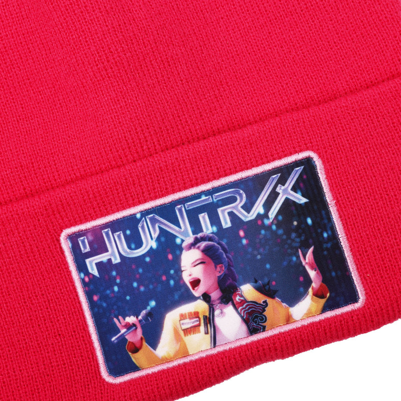 Load image into Gallery viewer, K-Pop Demon Hunters - Hunters Huntr/x Hot Pink Cuff Knit Beanie
