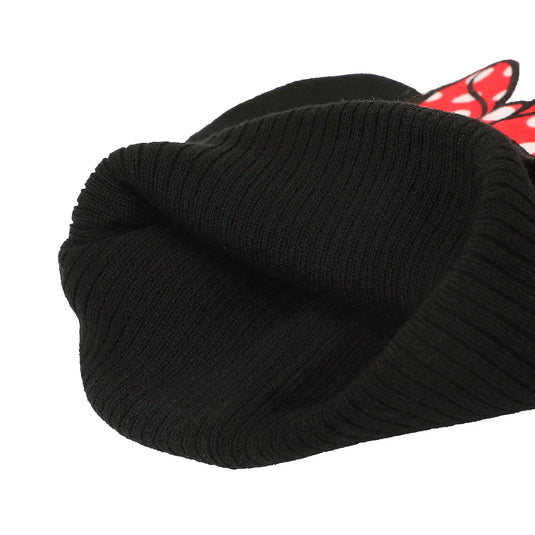 Disney - Minnie Mouse Bow With Ear Poms Cuff Beanie