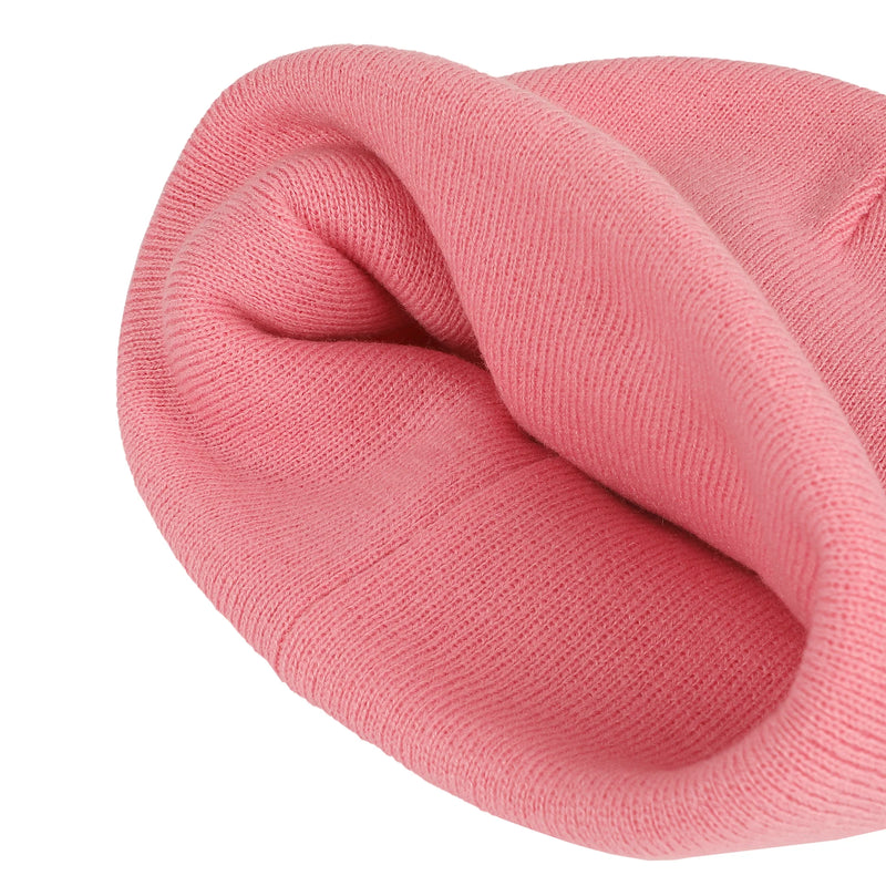 Cargue la imagen en el visor de la galería, Bioworld Disney - Minnie Mouse Embroidred Black &amp; White Character On Pink Cuff Beanie
