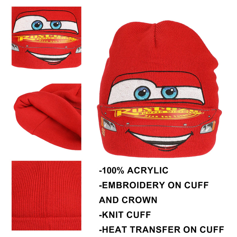 Cargue la imagen en el visor de la galería, Bioworld Cars Lightning Mcqueen - Big Face Cuff Beanie
