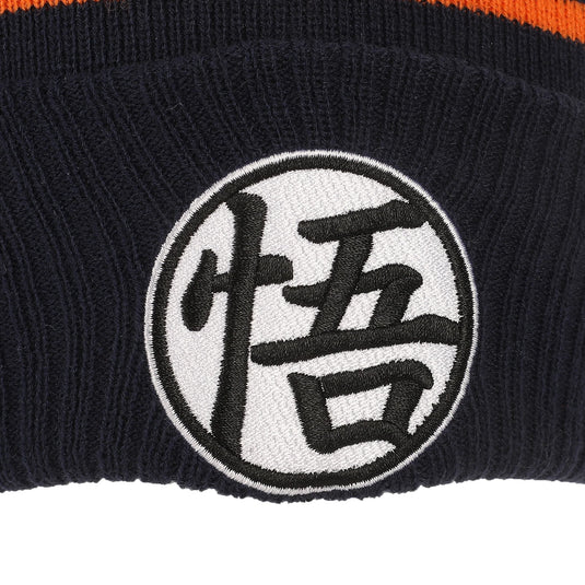 Bioworld Dragon Ball Z - Goku Kanji Blue Knit Cuff Beanie