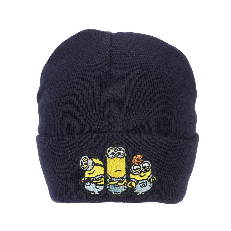 Chargez l'image dans la visionneuse de la galerie, Minions - Bob Kevin And Stuart Embroidery Acrylic Knit Standard Cuff Beanie

