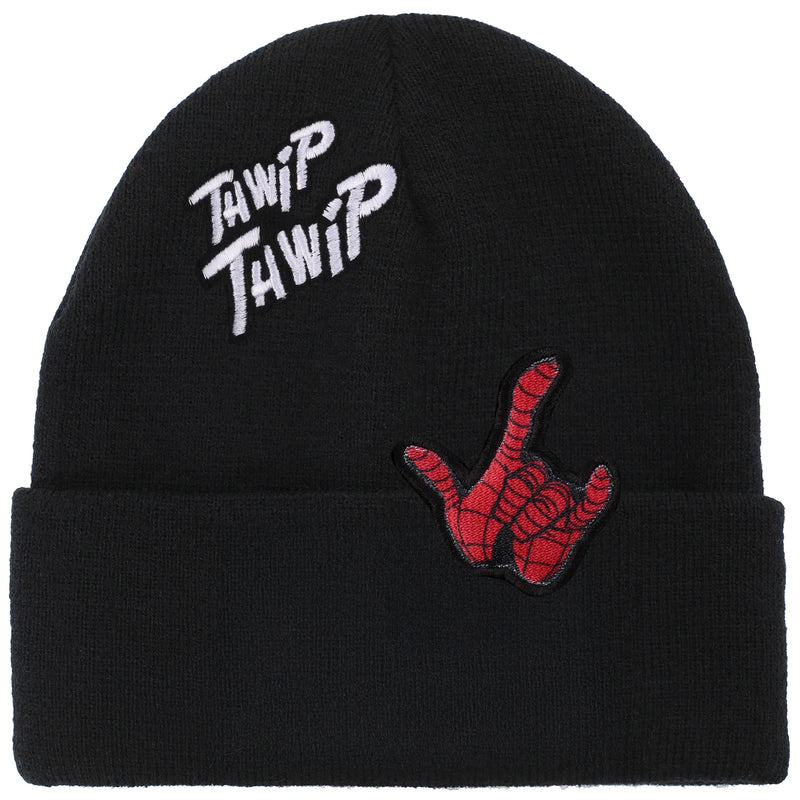 Chargez l'image dans la visionneuse de la galerie, Marvel Comics - Spider-Man Classic Thwip Thwip Adult Ribbed Knit Beanie

