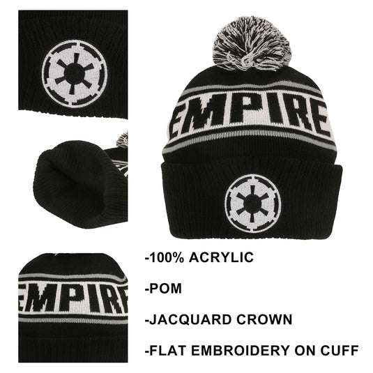 Bioworld Star Wars - Galactic Empire Black Cuff Beanie