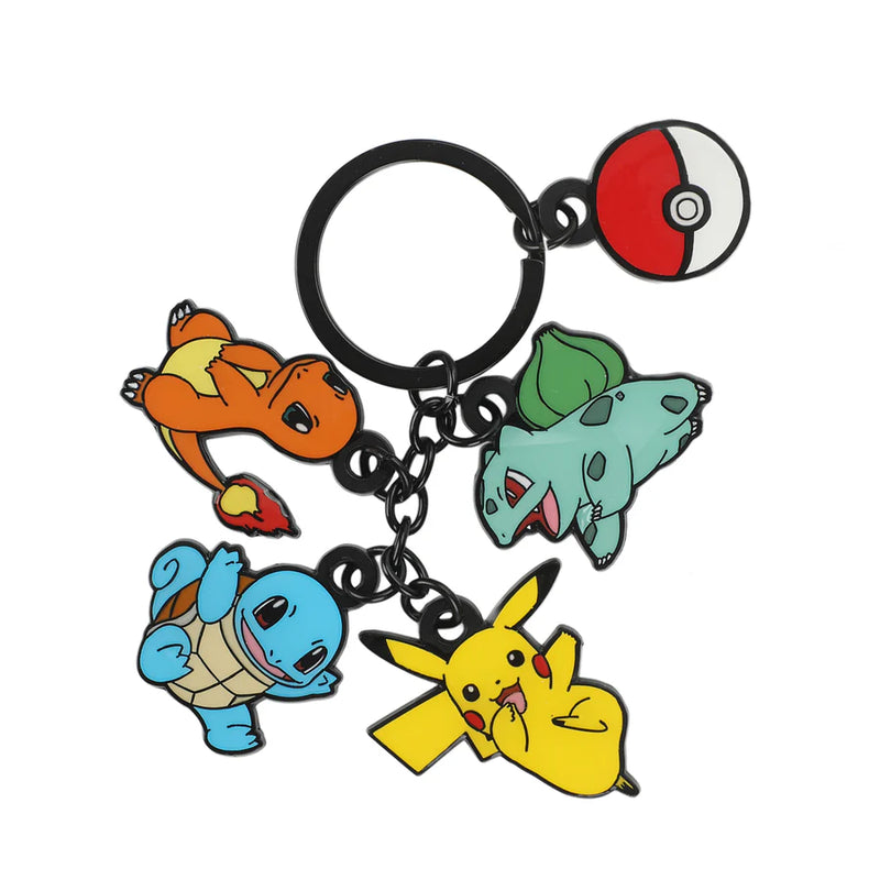Load image into Gallery viewer, Pokémon - Characters 5-Charm Black Keychain
