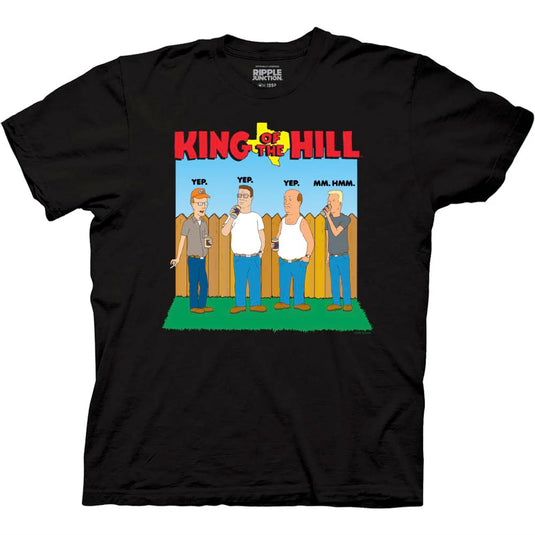 King of the Hill - All Four Guys Drinking With Logo T-Shirt