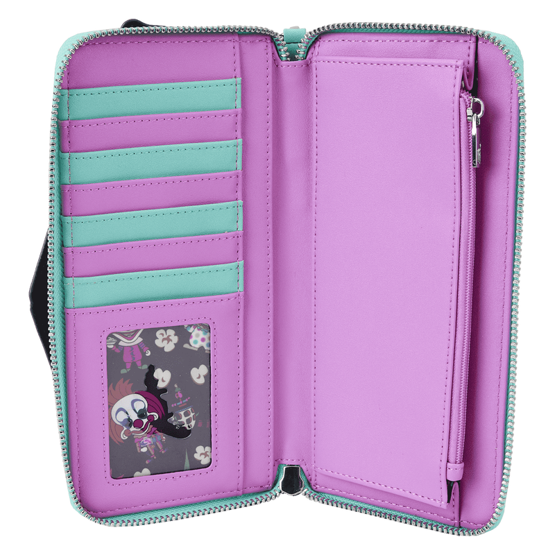 Load image into Gallery viewer, Loungefly Killer Klowns - From Outer Space Zip Around Wristlet Wallet
