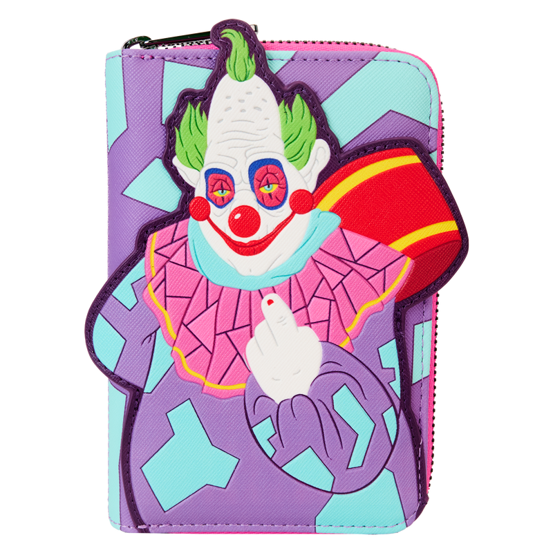 Chargez l&#39;image dans la visionneuse de la galerie, Loungefly Killer Klowns from Outer Space - Jumbo Cosplay Glow Zip Around Wallet
