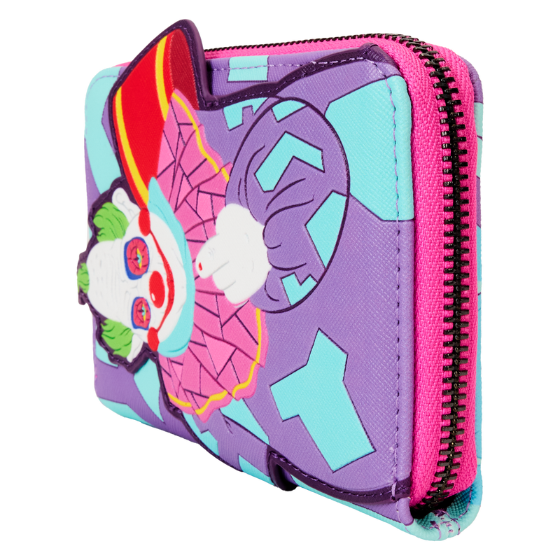 Chargez l&#39;image dans la visionneuse de la galerie, Loungefly Killer Klowns from Outer Space - Jumbo Cosplay Glow Zip Around Wallet
