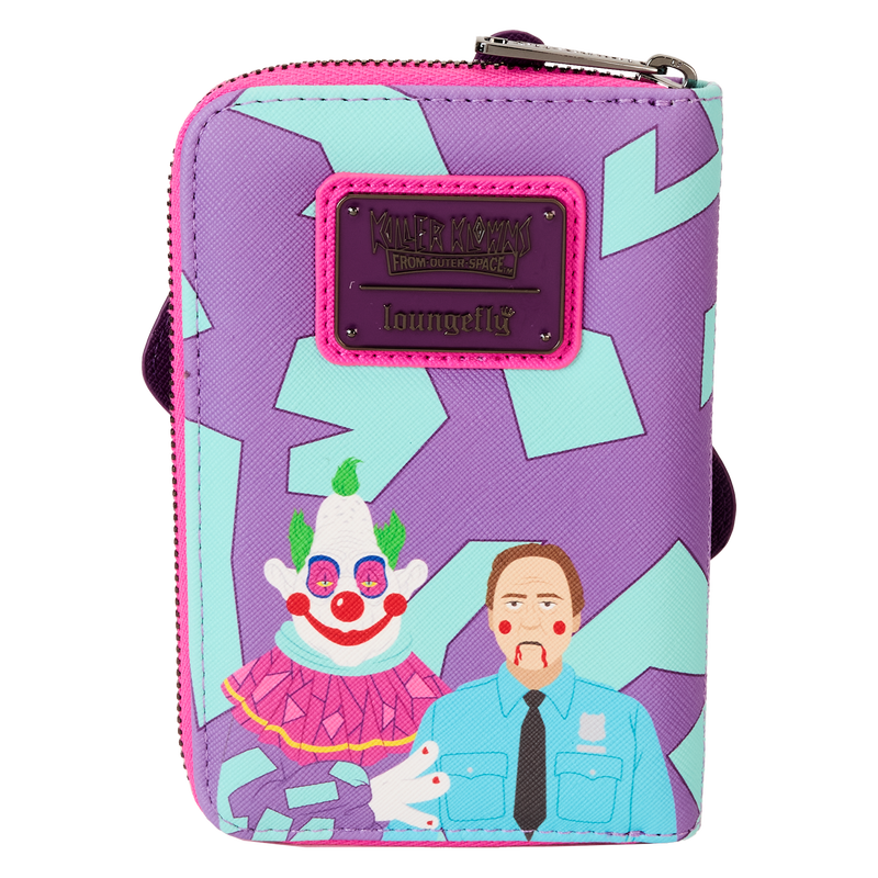 Chargez l&#39;image dans la visionneuse de la galerie, Loungefly Killer Klowns from Outer Space - Jumbo Cosplay Glow Zip Around Wallet
