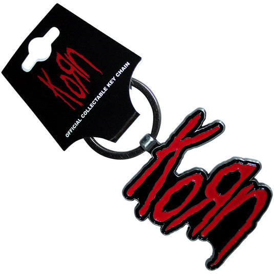 Korn Red Logo Parade Emblem Keychain