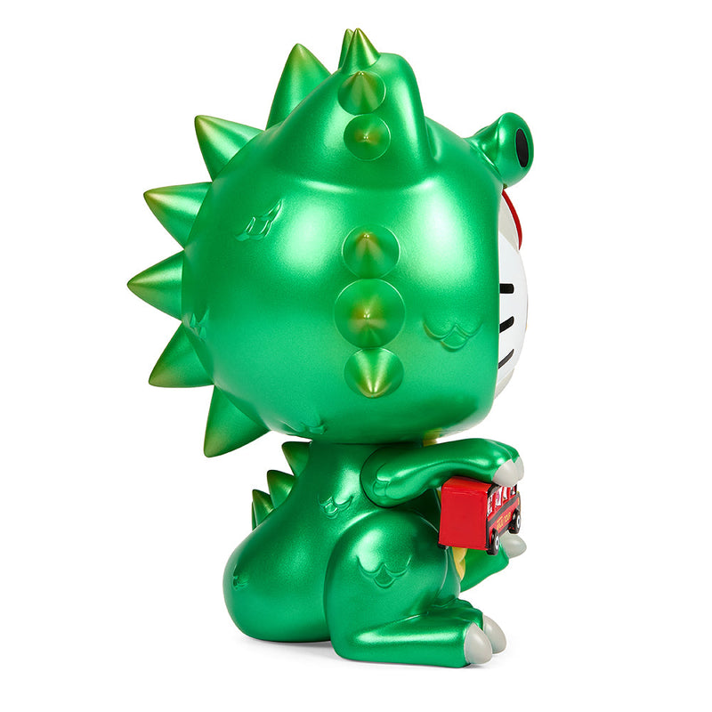 Load image into Gallery viewer, Hello Kitty - Kaiju Metallic Green Edition Cosplay 8&quot; Vinyl Figure
