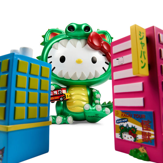 Hello Kitty - Kaiju Metallic Green Edition Cosplay 8" Vinyl Figure