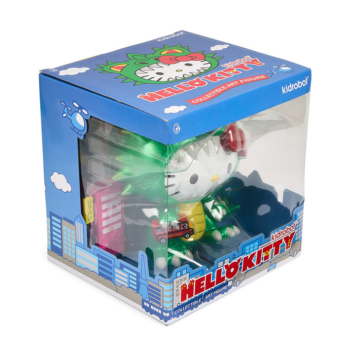 Load image into Gallery viewer, Hello Kitty - Kaiju Metallic Green Edition Cosplay 8&quot; Vinyl Figure
