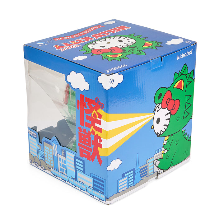 Load image into Gallery viewer, Hello Kitty - Kaiju Metallic Green Edition Cosplay 8&quot; Vinyl Figure
